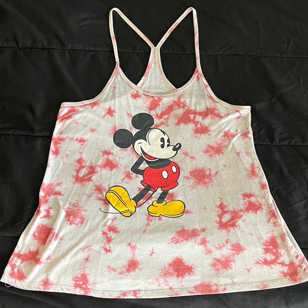 Disney Black and White Paisley Tank Top